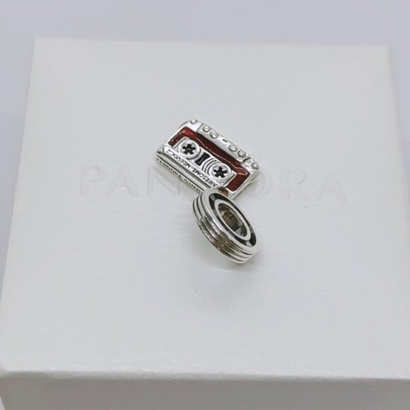 Pandora Marvel Guardians of the Galaxy Cassette Tape Dangle Charm S925 with box - Picture 3 of 6